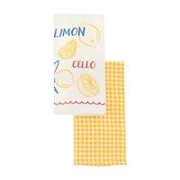 Limoncello Fabric Kitchen Towels, 2 pk