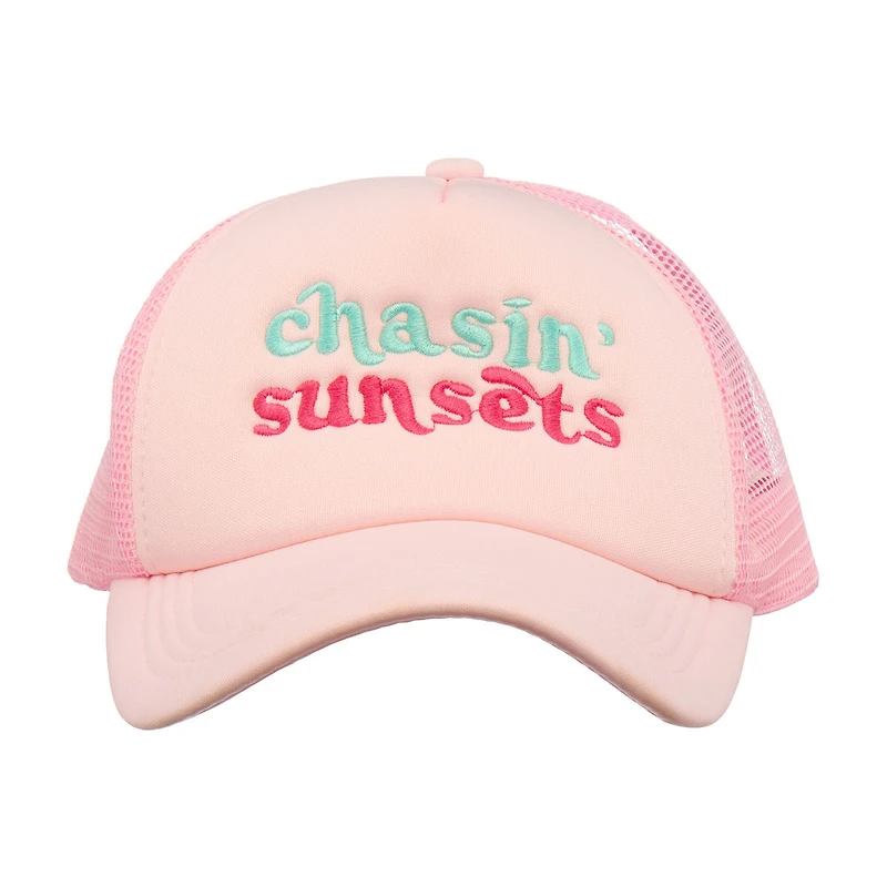 Pink "Chasin' Sunsets" Trucker Hat