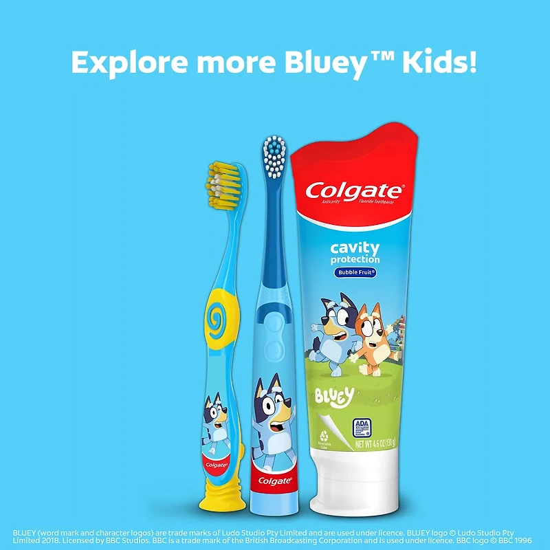Colgate Kids Battery Powered Bluey Toothbrush
