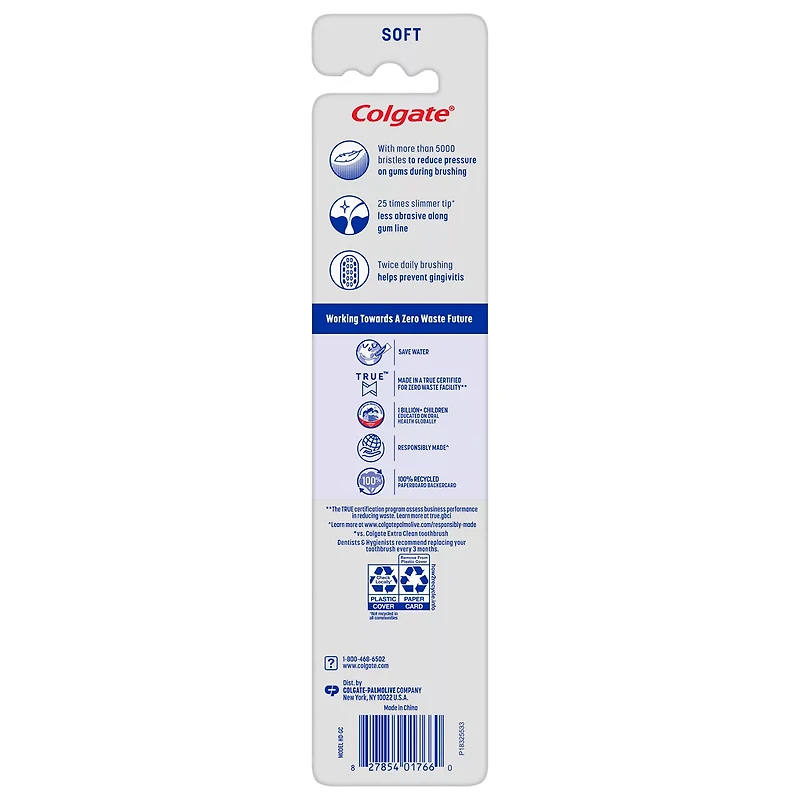 Colgate Gum Care Soft Toothbrush, Adult Manual Toothbrush Pack, 2 Pack