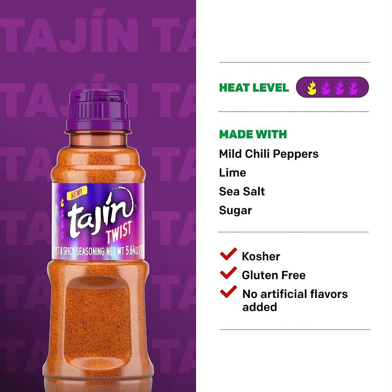 Tajin Twist Sweet & Spicy Seasoning, 5.6 oz