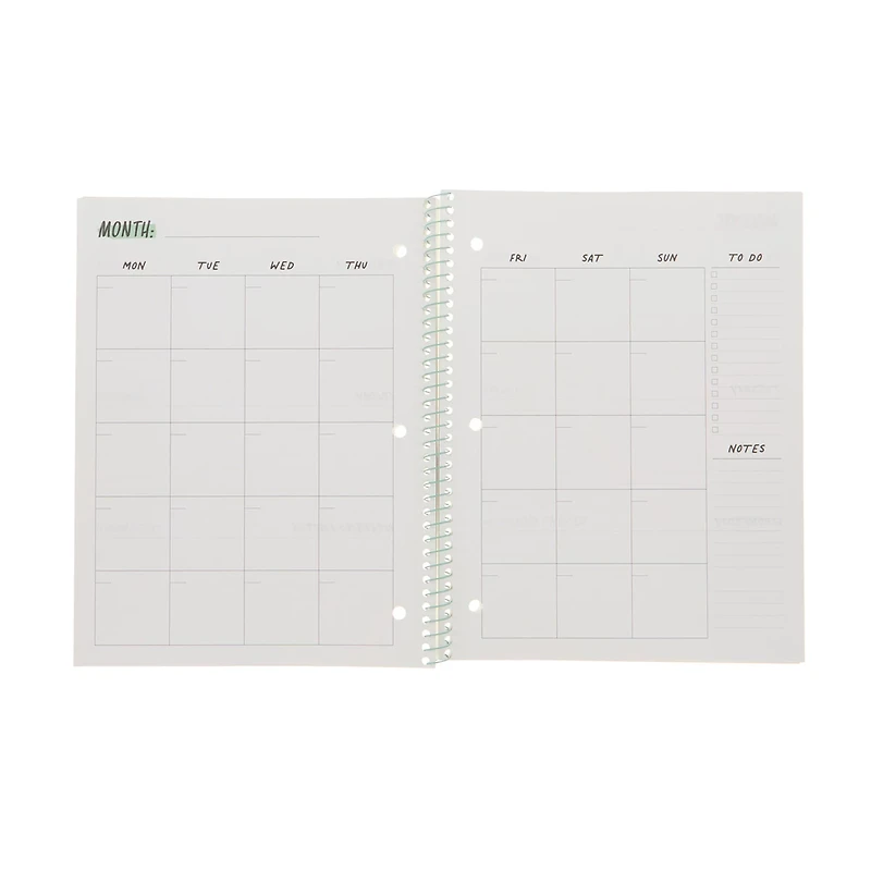 Back to School Spiral 12-Month Teacher Planner