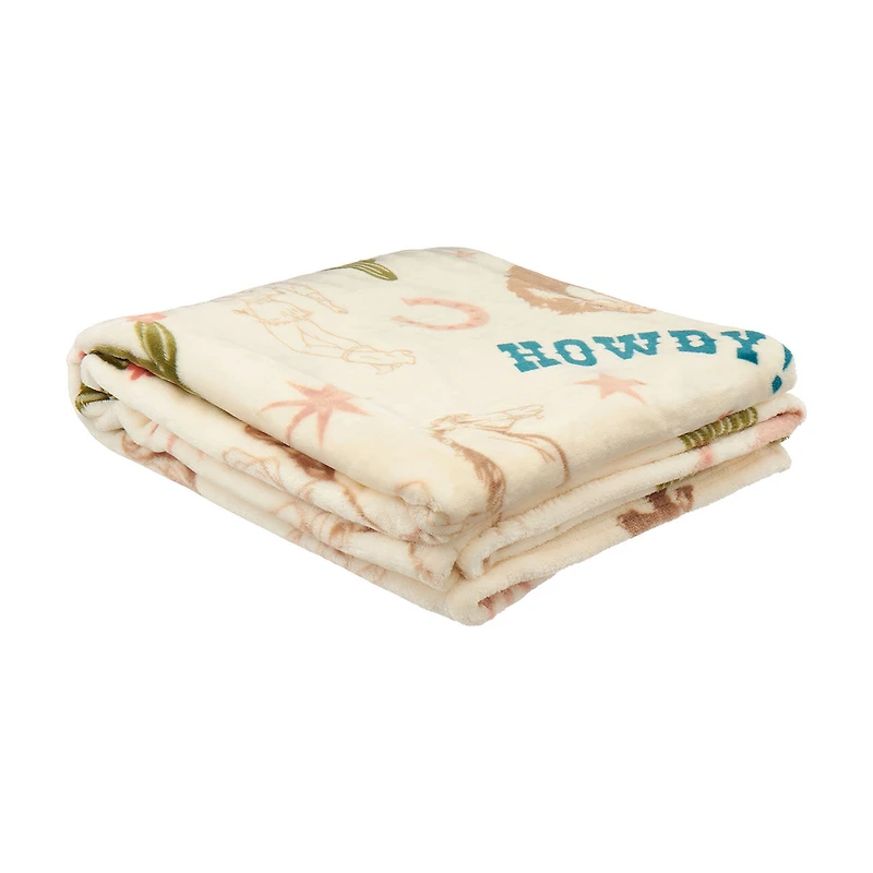 Jessica Simpson Printed Plush Throw, 50 in x 60 in, Assorted