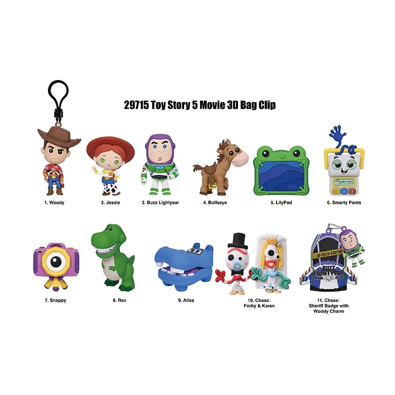 Disney Pixar Toy Story 5 Collectible Bag Clip