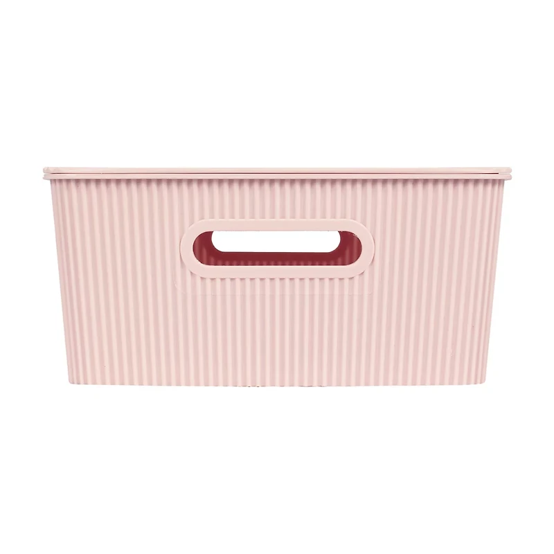 Glad Blush Pink Storage Basket, 3.17 Gallon