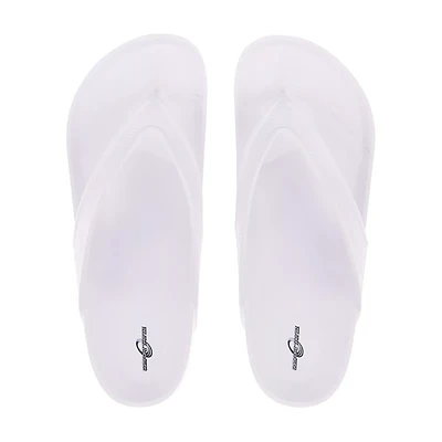 Women's EVA Flip Flop Sandal, White color, Assorted Sizes