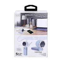 iJoy Summer Blue, Silver and Black Fan & Power Bank