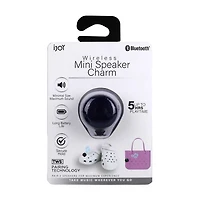 iJoy Summer Black and Clear Mini Speaker Charm