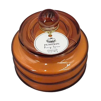 Pumpkin Berry and Spice Glass Jar Candle, 3 oz