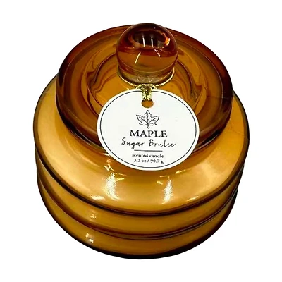 Maple Sugar Brulee Glass Jar Candle, 3 oz