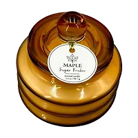 Maple Sugar Brulee Glass Jar Candle, 3 oz