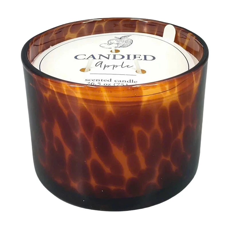 Candied Apple Tortoise Glass Jar Candle, 27 oz
