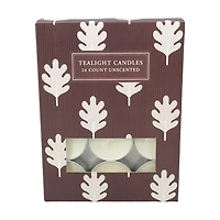 Unscented Tealight Candles, 24 ct