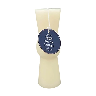 Unscented Pillar Candle, 8 in