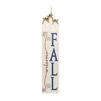 Cream "Welcome Fall" Harvest Porch Sign, 40 in