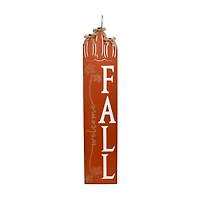 Orange "Welcome Fall" Harvest Porch Sign, 40 in