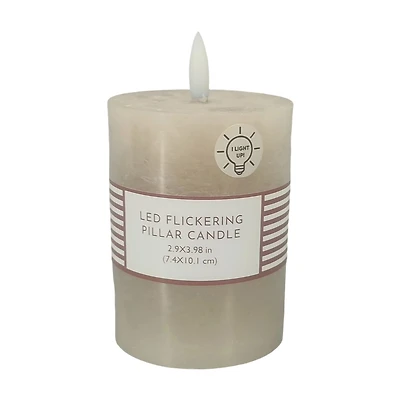 Unscented LED Pillar Candle