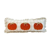 Polyester Pumpkins Lumbar Pillow, 34x12 in