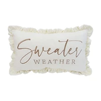 Sweater Weather Pillow, 20x12 in