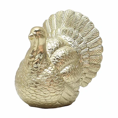 Gold Resin Turkey Tabletop Decor