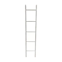 White Solid Wood Decorative Ladder, 70 in