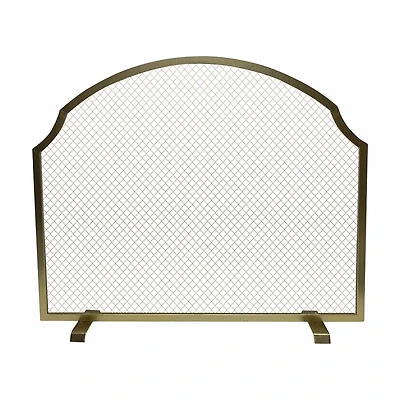 Gold Metal Fire Screen