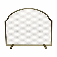 Gold Metal Fire Screen