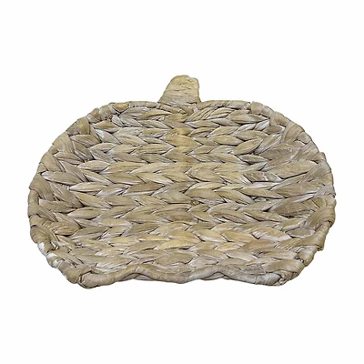 Fall Harvest Woven Pumpkin Tray, Small