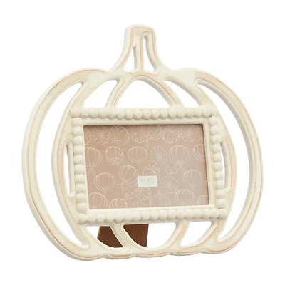 Harvest Pumpkin Shaped Picture Frame