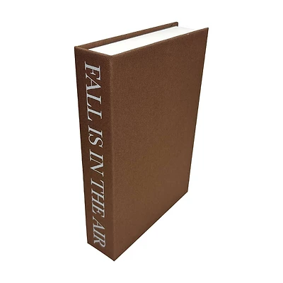 Harvest Brown Fall Is In The Air Faux Book Storage Box, Medium