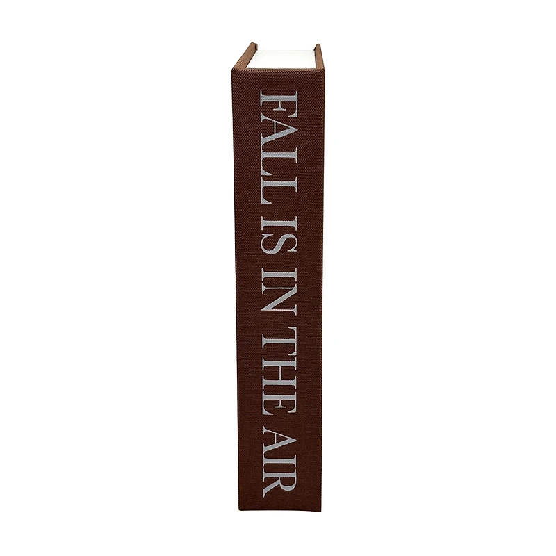 Harvest Brown Fall Is In The Air Faux Book Storage Box, Medium