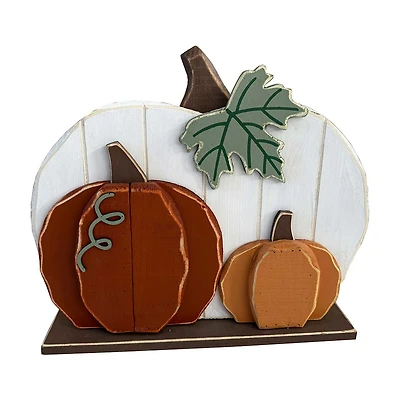 Multicolor MDF Stacked Pumpkin Porch Decor, 22x19 in