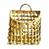 Medium Handwoven Natural Hanging Basket