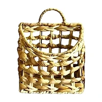 Large Handwoven Natural Hanging Basket