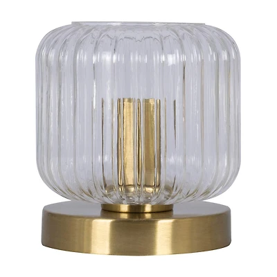 Summer Clear Glass Uplight Lamp, 6x5.5 in