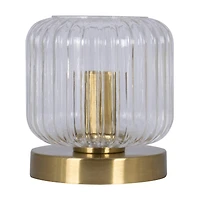 Summer Clear Glass Uplight Lamp, 6x5.5 in