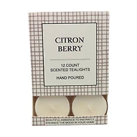 Citron Berry Scented Tealight Candles, 12 ct