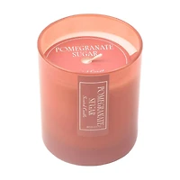 Pink Pomegranate Sugar Scented Glass Candle, 8 oz