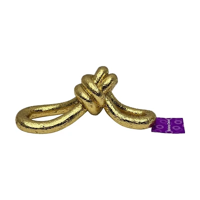 Large Abstract Gold Resin Knot Tabletop Sculpture