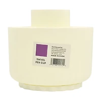 Back To School White Swivel Pen Cup