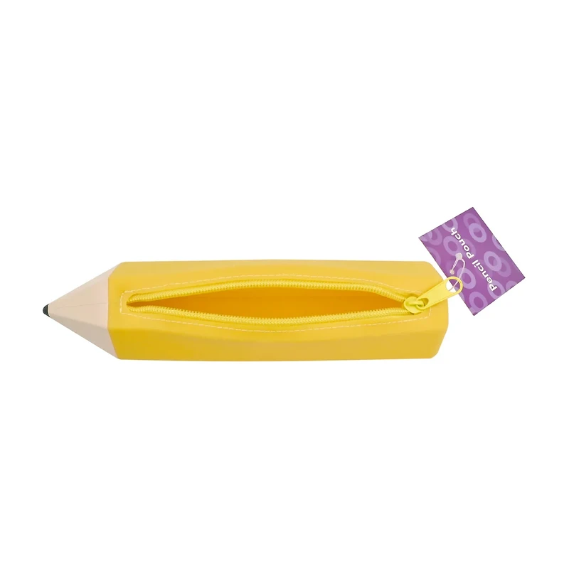 Summer Yellow Pencil-Shaped Pen Pouch