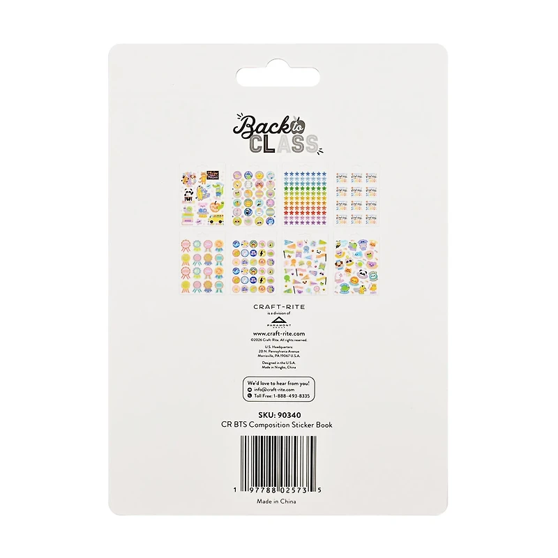 Back To School 2026 Teacher Sticker Book