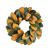 Fall Harvest Magnolia Leaf Wreath, 22 in