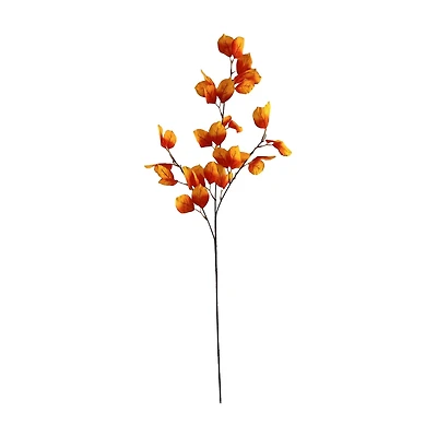 Fall Harvest Orange Artificial Eucalyptus Stem, 37 in
