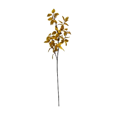 Fall Yellow Artificial Leaf Stem, 40 in