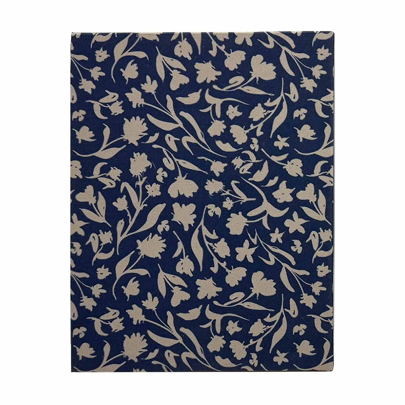 Decorative Blue Tabletop Book Box, Large
