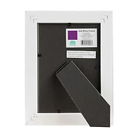 Orange Photo Frame with Blue Patterned Mat, 4x6 in