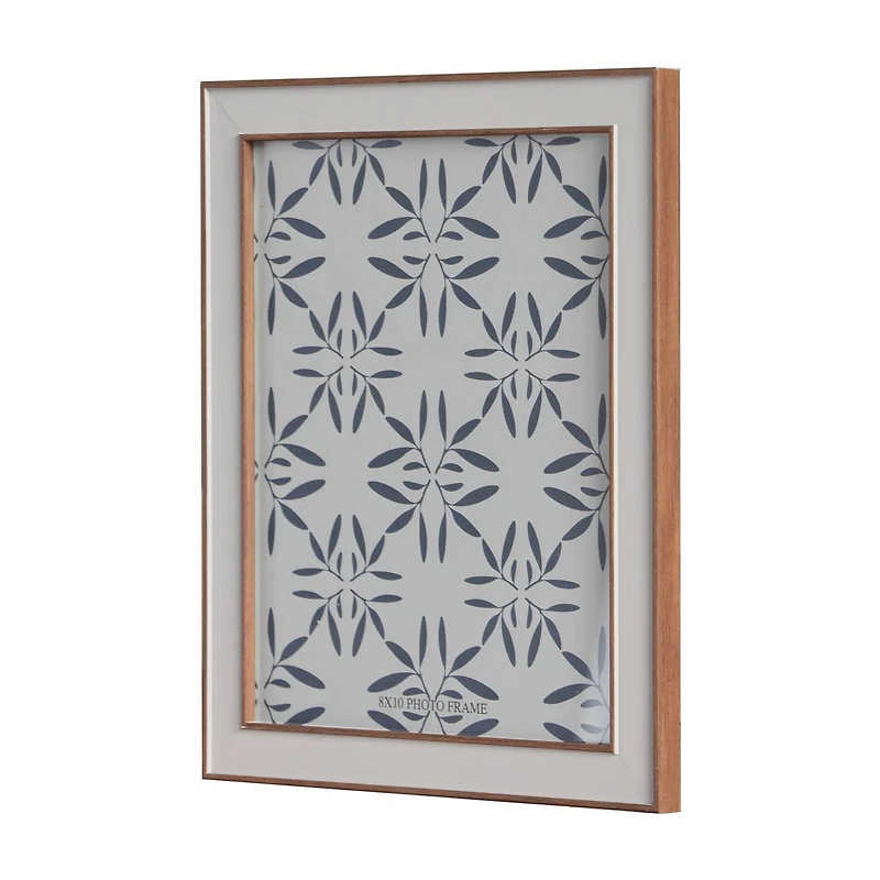 Gray Patterned Polystyrene Photo Frame, 8x10 in