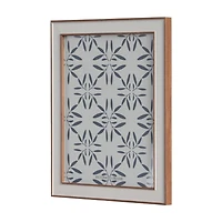 Gray Patterned Polystyrene Photo Frame, 8x10 in