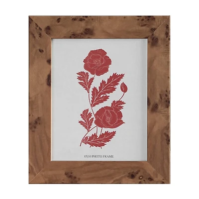 Wood-Tone Autumnal Polystyrene Photo Frame, 8x10 in